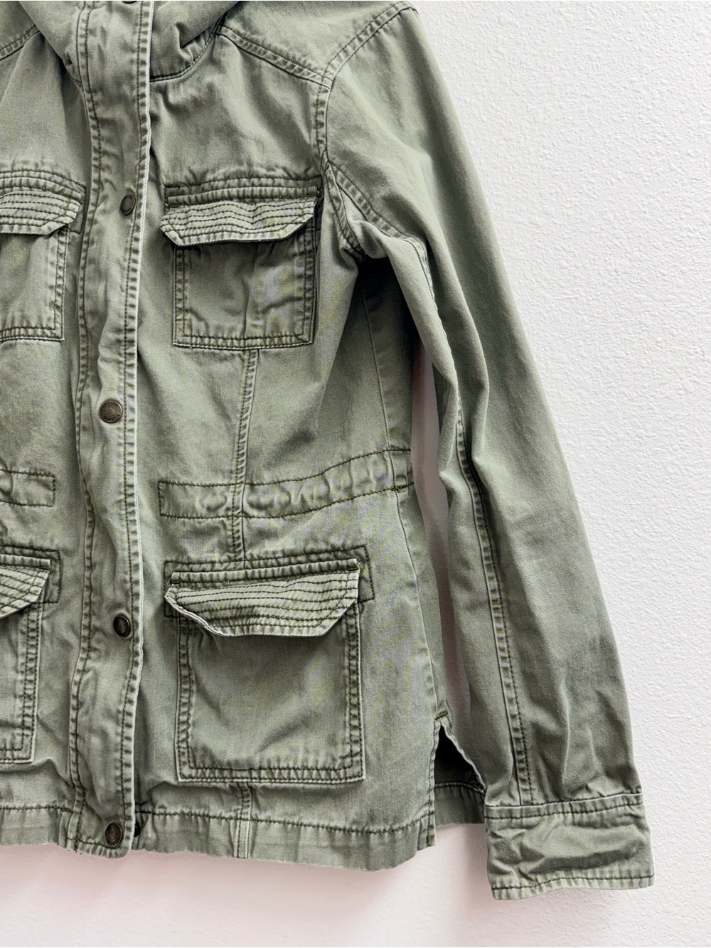 Hollister y2k Army Green Utility Jacket size small - Picture 4 of 12